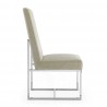 Manhattan Comfort Element Champagne Velvet Dining Chair Side