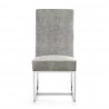Manhattan Comfort Element Grey Velvet Dining Chair Front