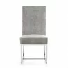 Manhattan Comfort Element Grey Velvet Dining Chair Front - Manhattan Comfort Element Grey Velvet Dining Chair Front