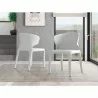 Manhattan Comfort Conrad Cream Faux Leather Dining Chair (Set of 2) - Manhattan Comfort Conrad Cream Faux Leather Dining Chair (Set of 2)