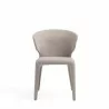 Manhattan Comfort Conrad Modern Woven Tweed Dining Chair in Wheat Front - Manhattan Comfort Conrad Modern Woven Tweed Dining Chair in Wheat Front