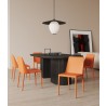 Manhattan Comfort Paris Coral Saddle Leather Dining Chair 