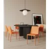 Manhattan Comfort Paris Coral Saddle Leather Dining Chair  - Manhattan Comfort Paris Coral Saddle Leather Dining Chair 