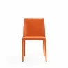 Manhattan Comfort Paris Coral Saddle Leather Dining Chair (Set of 4) Front - Manhattan Comfort Paris Coral Saddle Leather Dining Chair (Set of 4) Front