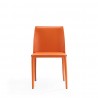 Manhattan Comfort Paris Coral Saddle Leather Dining Chair  Front