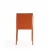 Manhattan Comfort Paris Coral Saddle Leather Dining Chair Back - Manhattan Comfort Paris Coral Saddle Leather Dining Chair Back