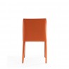 Manhattan Comfort Paris Coral Saddle Leather Dining Chair Back