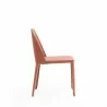 Manhattan Comfort Paris Clay Saddle Leather Dining Chair  Side - Manhattan Comfort Paris Clay Saddle Leather Dining Chair  Side