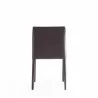 Manhattan Comfort Paris Grey Saddle Leather Dining Chair (Set of 4) Back - Manhattan Comfort Paris Grey Saddle Leather Dining Chair (Set of 4) Back