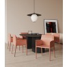 Manhattan Comfort Paris Saddle Clay Leather Armchair