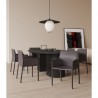Manhattan Comfort Paris Grey Saddle Leather Armchair