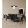Manhattan Comfort Paris Grey Saddle Leather Armchair - Manhattan Comfort Paris Grey Saddle Leather Armchair