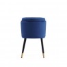 Manhattan Comfort Zephyr Velvet Dining Chair Blue