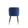 Manhattan Comfort Zephyr Velvet Dining Chair Blue - Manhattan Comfort Zephyr Velvet Dining Chair Blue
