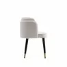 Manhattan Comfort Zephyr Velvet Dining Chair Cream Side - Manhattan Comfort Zephyr Velvet Dining Chair Cream Side
