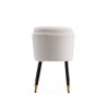 Manhattan Comfort Zephyr Velvet Dining Chair Cream Back