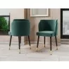 Manhattan Comfort Zephyr Velvet Dining Chair Green - Manhattan Comfort Zephyr Velvet Dining Chair Green