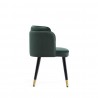Manhattan Comfort Zephyr Velvet Dining Chair Green Side