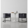 Manhattan Comfort Bali Black Faux Leather Dining Chair