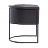 Manhattan Comfort Bali Black Faux Leather Dining Chair Side