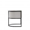 Manhattan Comfort Bali White and Black Faux Leather Dining Chair Side