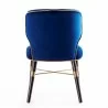 Manhattan Comfort Strine Velvet Dining Chair Blue Back - Manhattan Comfort Strine Velvet Dining Chair Blue Back