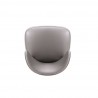 Manhattan Comfort Modern Strine Dining Chair Upholstered in Velvet and Leatherette with Solid Wood Legs in Dark Taupe Top