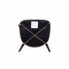 Manhattan Comfort Modern Strine Dining Chair Upholstered in Velvet and Leatherette with Solid Wood Legs in Dark Taupe Bottom