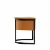 Manhattan Comfort Corso Leatherette Dining Chair with Metal Frame in Tan Side - Manhattan Comfort Corso Leatherette Dining Chair with Metal Frame in Tan Side