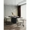 Manhattan Comfort Corso Leatherette Dining Chair with Metal Frame in Cream - Manhattan Comfort Corso Leatherette Dining Chair with Metal Frame in Cream