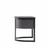 Manhattan Comfort Corso Leatherette Dining Chair with Metal Frame in Grey Side - Manhattan Comfort Corso Leatherette Dining Chair with Metal Frame in Grey Side