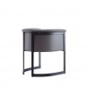 Manhattan Comfort Corso Leatherette Dining Chair with Metal Frame in Grey 