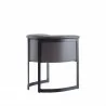 Manhattan Comfort Corso Leatherette Dining Chair with Metal Frame in Grey  - Manhattan Comfort Corso Leatherette Dining Chair with Metal Frame in Grey 