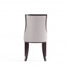 Manhattan Comfort Grand Faux Leather  Dining Chairs in Light Grey Back