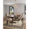 Manhattan Comfort Grand Faux Leather Dining Chair in Tan with Beech Wood Frame Full Set