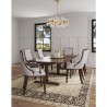 Manhattan Comfort Grand Faux Leather 8-Piece Dining ArmChairs in Light Grey