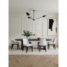 Manhattan Comfort Gansevoort Modern Faux Leather Dining Chair in Cream Full Set