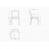 Manhattan Comfort Gansevoort Modern Faux Leather Dining Chair in Cream Size