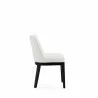 Manhattan Comfort Gansevoort Modern Faux Leather Dining Chair in Cream Side - Manhattan Comfort Gansevoort Modern Faux Leather Dining Chair in Cream Side