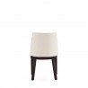 Manhattan Comfort Gansevoort Modern Faux Leather Dining Chair in Cream Back