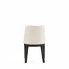 Manhattan Comfort Gansevoort Modern Faux Leather Dining Chair in Cream Back - Manhattan Comfort Gansevoort Modern Faux Leather Dining Chair in Cream Back