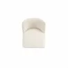 Manhattan Comfort Gansevoort Modern Faux Leather Dining Chair in Cream Top - Manhattan Comfort Gansevoort Modern Faux Leather Dining Chair in Cream Top