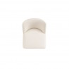 Manhattan Comfort Gansevoort Modern Faux Leather Dining Chair in Cream Top