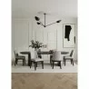 Manhattan Comfort Gansevoort Modern Faux Leather Dining Chair in Light Grey Full Set - Manhattan Comfort Gansevoort Modern Faux Leather Dining Chair in Light Grey Full Set