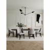 Manhattan Comfort Gansevoort Modern Faux Leather Dining Chair in Light Grey Full Set