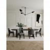 Manhattan Comfort Gansevoort Modern Faux Leather Dining Chair in Pebble Grey Full Set