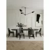 Manhattan Comfort Gansevoort Modern Faux Leather Dining Chair in Pebble Grey Full Set - Manhattan Comfort Gansevoort Modern Faux Leather Dining Chair in Pebble Grey Full Set