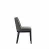 Manhattan Comfort Gansevoort Modern Faux Leather Dining Chair in Pebble Grey Side - Manhattan Comfort Gansevoort Modern Faux Leather Dining Chair in Pebble Grey Side