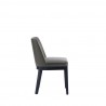 Manhattan Comfort Gansevoort Modern Faux Leather Dining Chair in Pebble Grey Side