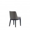 Manhattan Comfort Gansevoort Modern Faux Leather Dining Chair in Pebble Grey Back Angle